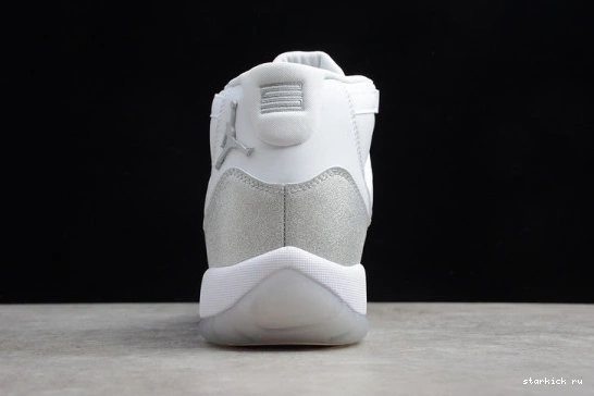 WMNS Metallic Jordan Air White 11 AR0715-100 AR0715-100 Grey SilverVast 0709